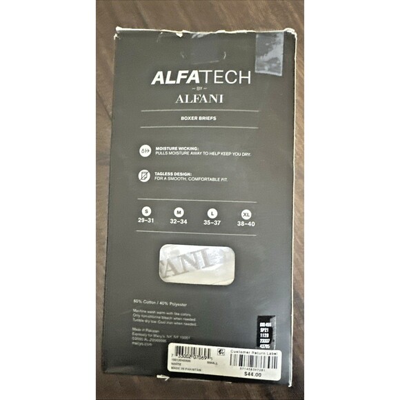 Alfani Men's ALFATECH 5 pairs Boxer Briefs Moisture-Wicking Tagless underwear S - Picture 3 of 4